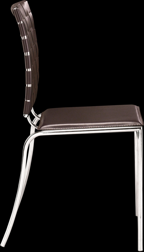 Keiko Espresso Side Chair, Set of 4 - Thumbnail - Image 2