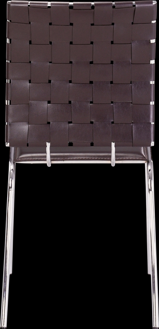 Keiko Espresso Side Chair, Set of 4 - Thumbnail - Image 4