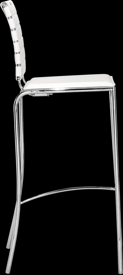 Keiko White Barstool, Set of 2 - Thumbnail - Image 2