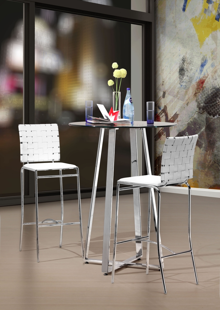 Keiko White Barstool, Set of 2 - Thumbnail - Image 5