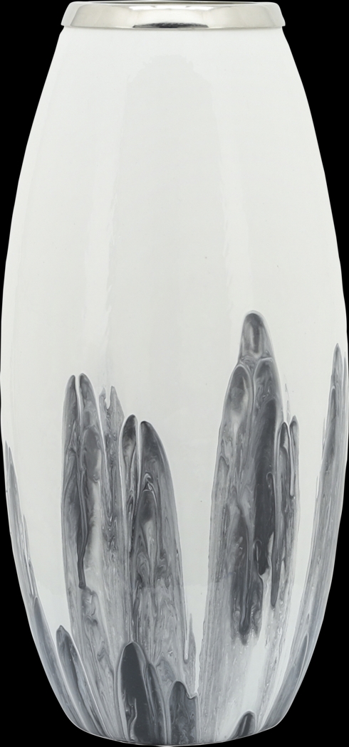 Keiland White 18in. Vase - Thumbnail - Image 3