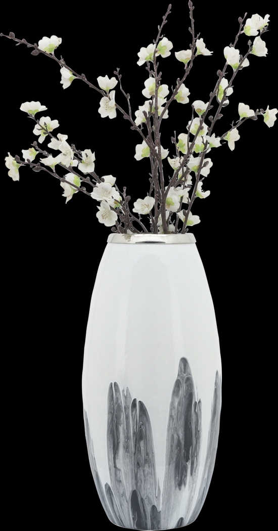 Keiland White 18in. Vase - Thumbnail - Image 7