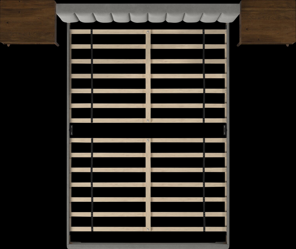 Kekoa Gray 3 Pc Queen Platform Bed - Thumbnail - Image 8