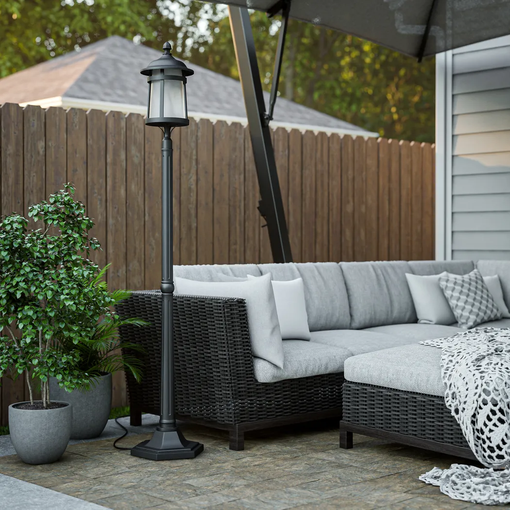 Kela Hills Black Floor Lamp - Thumbnail - Image 2