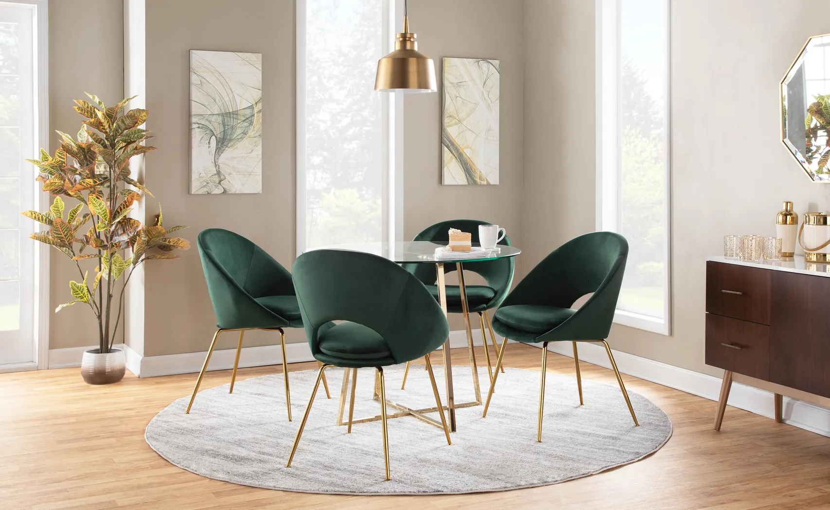 Kelann Green Dining Chair, Set of 2 - Thumbnail - Image 9