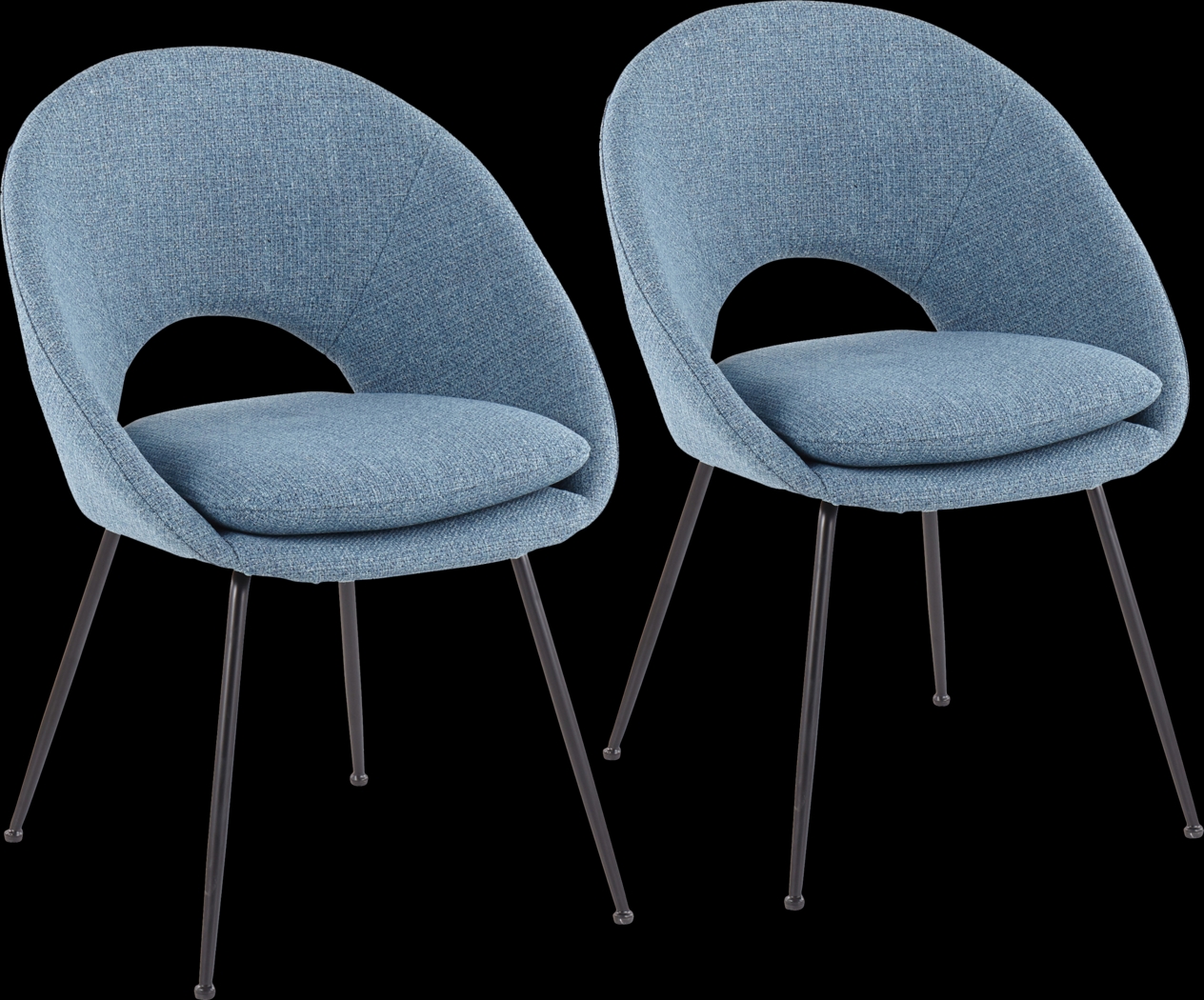 Kelann II Blue Dining Chair, Set of 2 - Thumbnail - Image 1