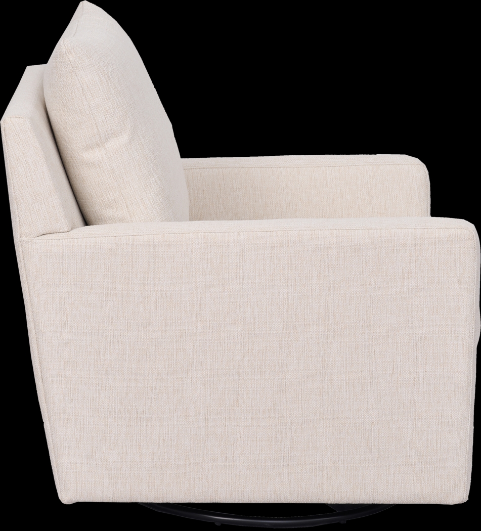 Kelfield Beige Swivel Chair - Thumbnail - Image 3