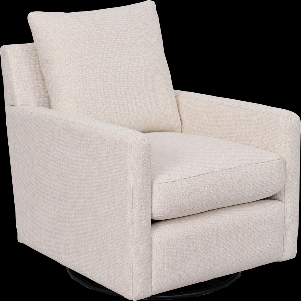 Kelfield Beige Swivel Chair - Thumbnail - Image 1