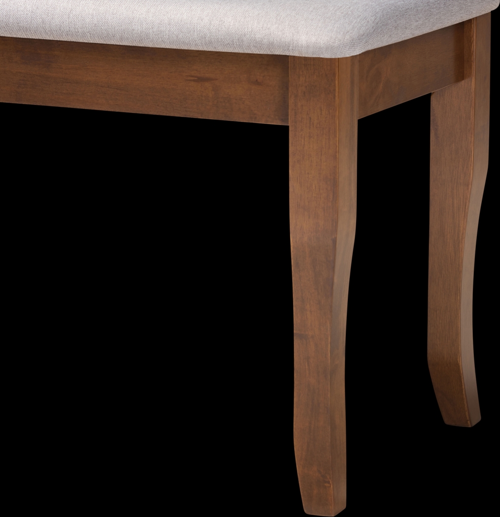 Kelland Walnut Bench - Thumbnail - Image 4