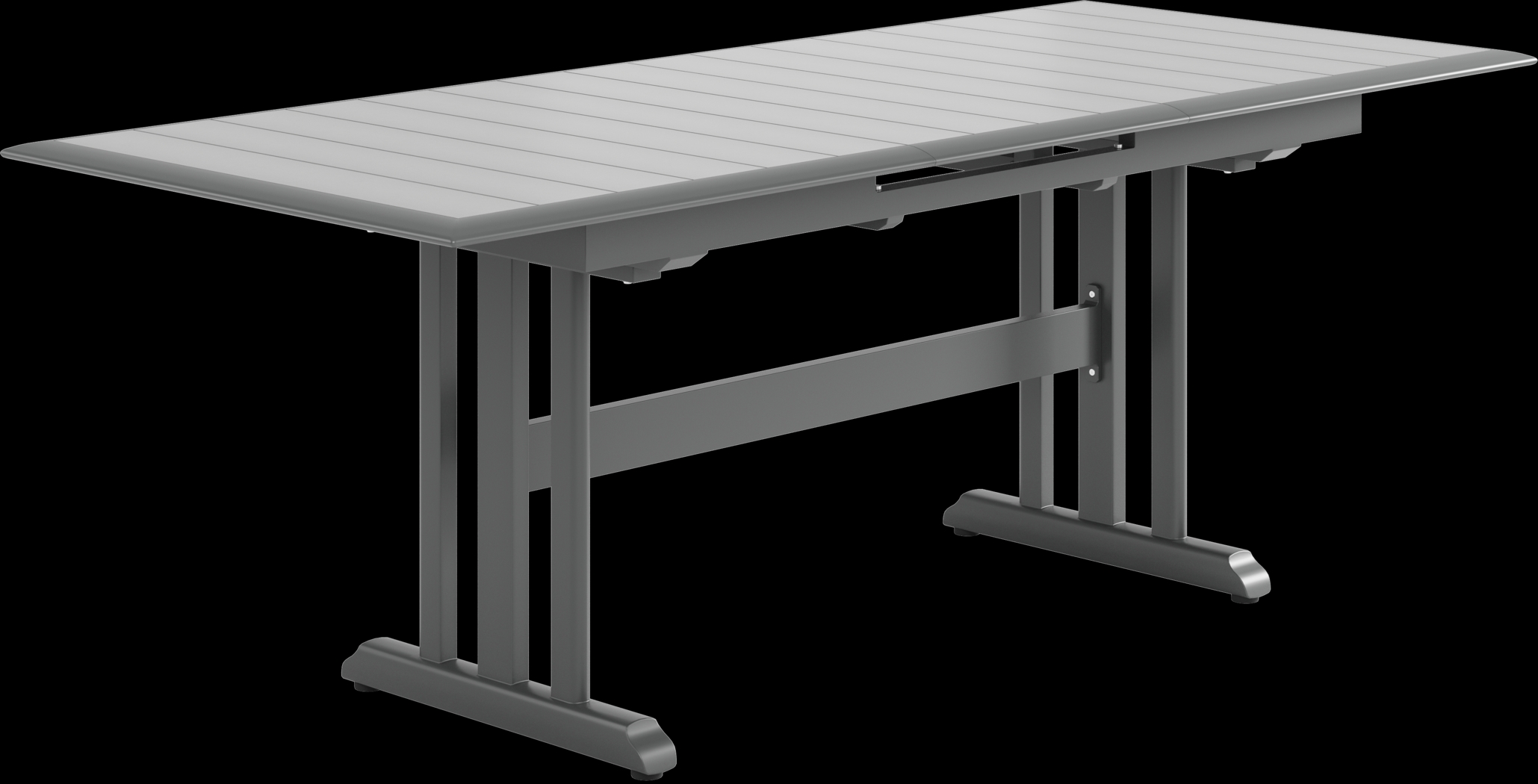 Kellen Charcoal Outdoor Dining Extension Table - Thumbnail - Image 3