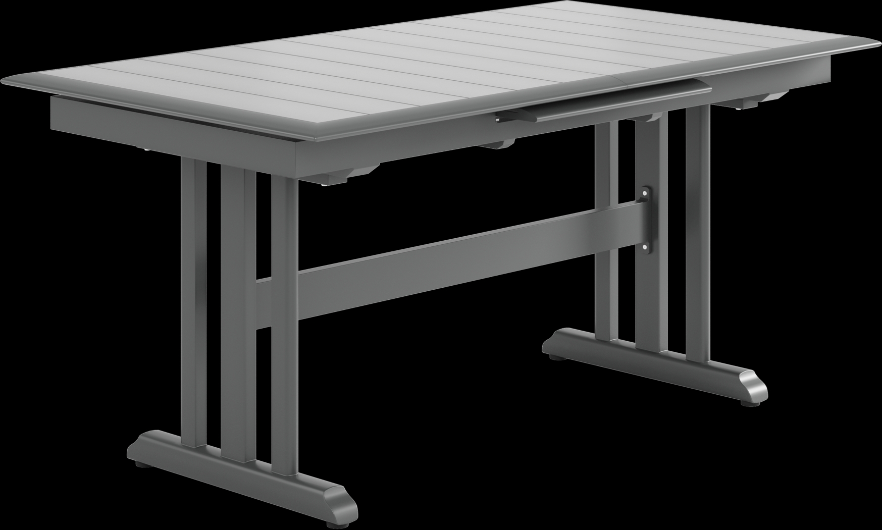 Kellen Charcoal Outdoor Dining Extension Table - Thumbnail - Image 1