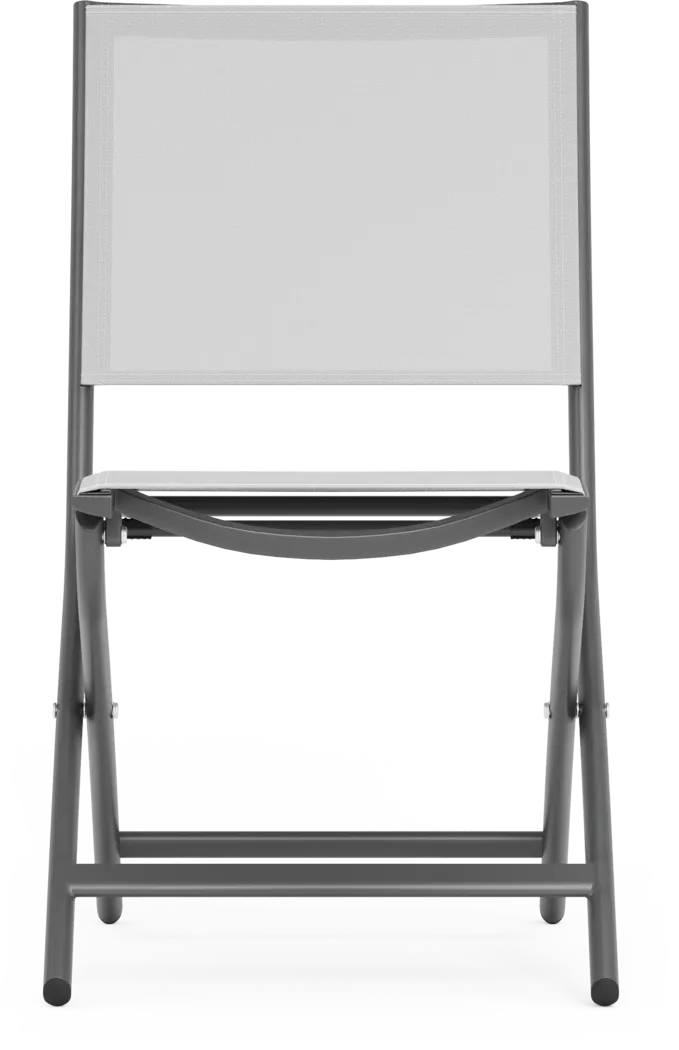 Kellen Charcoal 5 Pc Outdoor Extension Dining Set with Folding Chairs - Thumbnail - Image 12