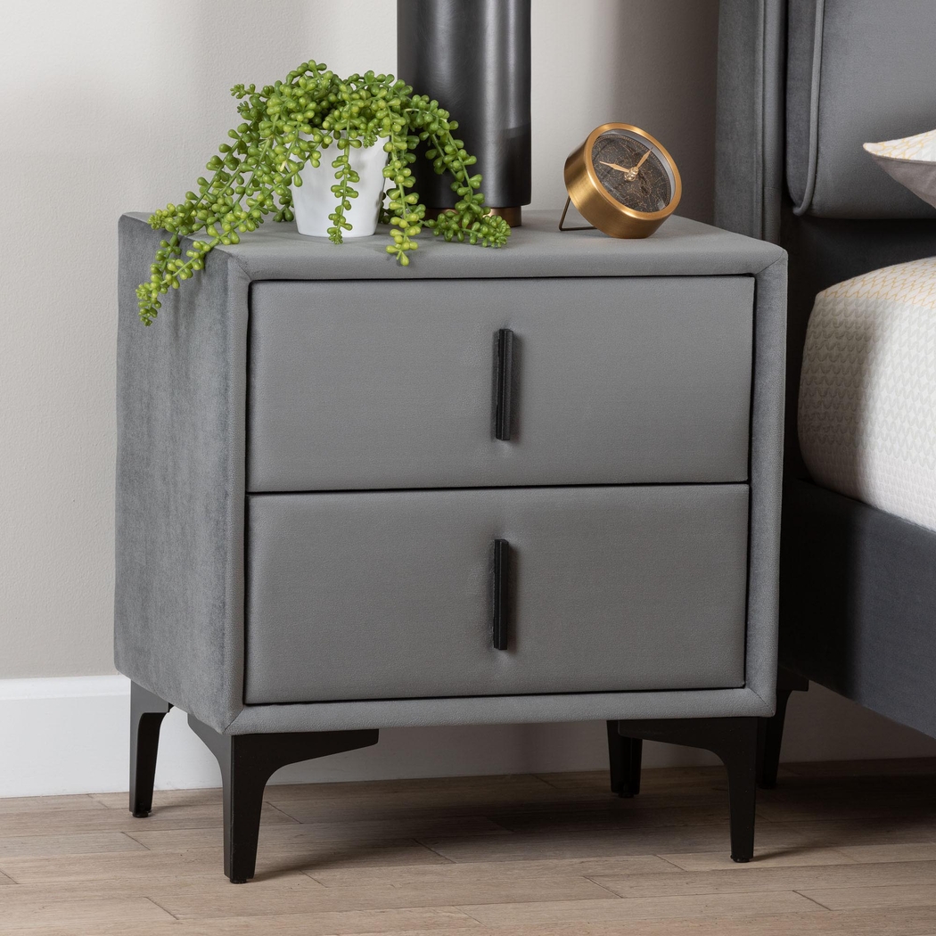Kellyea Gray Nightstand - Thumbnail - Image 2
