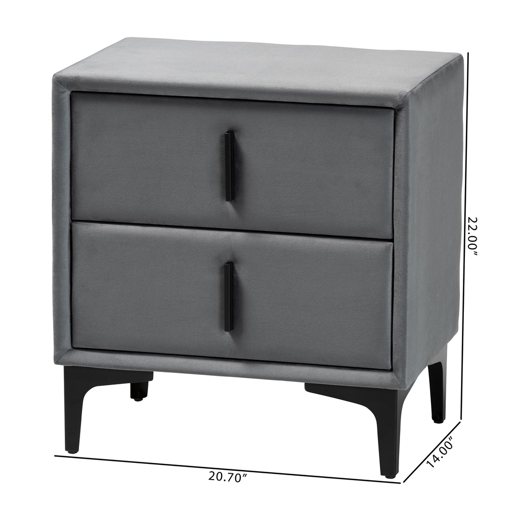 Kellyea Gray Nightstand - Thumbnail - Image 3