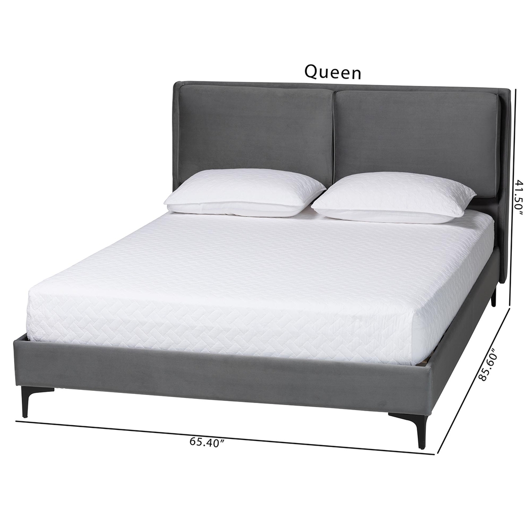 Kellyea Gray Queen Bed - Thumbnail - Image 8