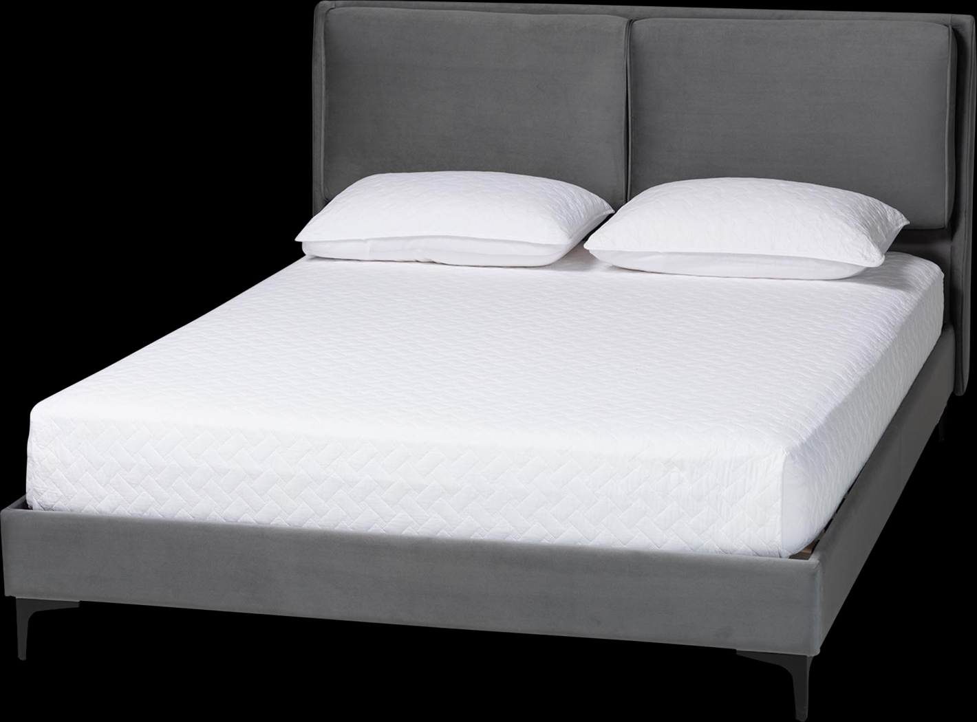 Kellyea Gray Queen Bed - Thumbnail - Image 1