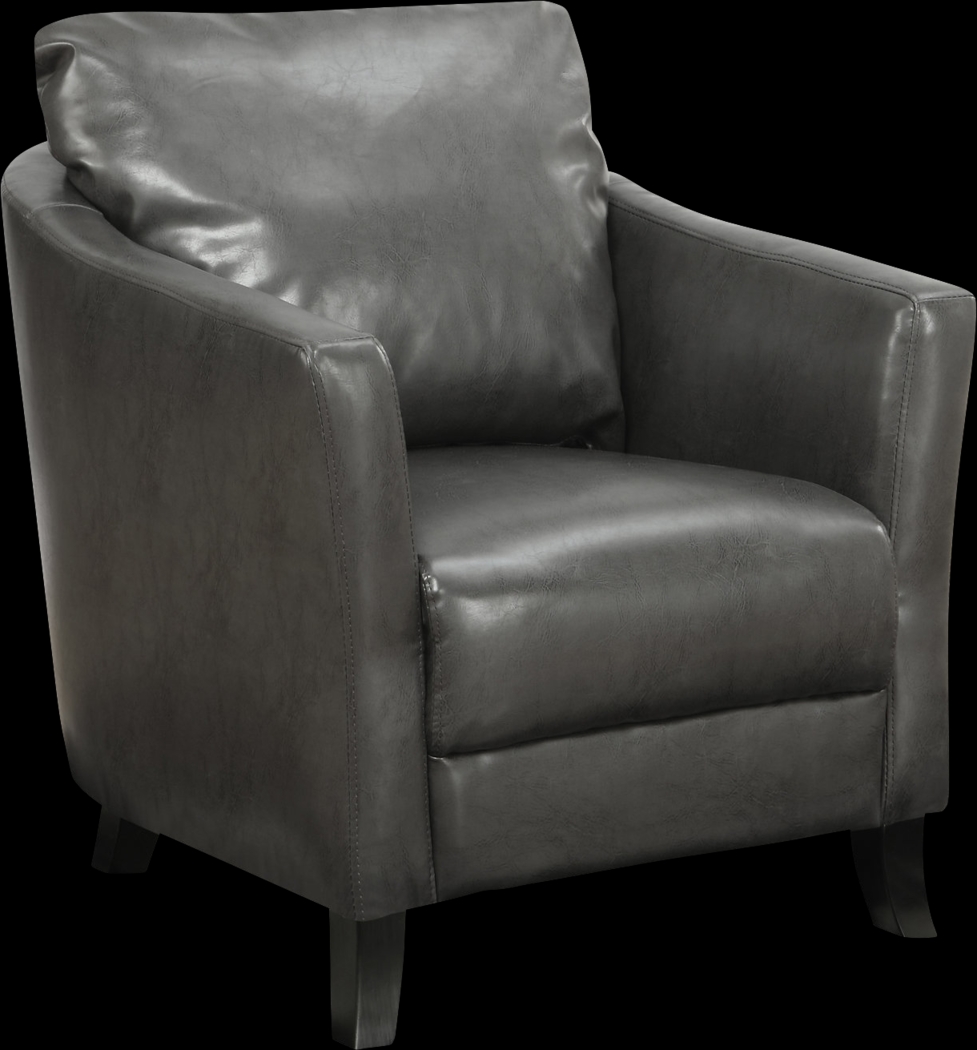 Kelman Gray Accent Chair - Thumbnail - Image 1