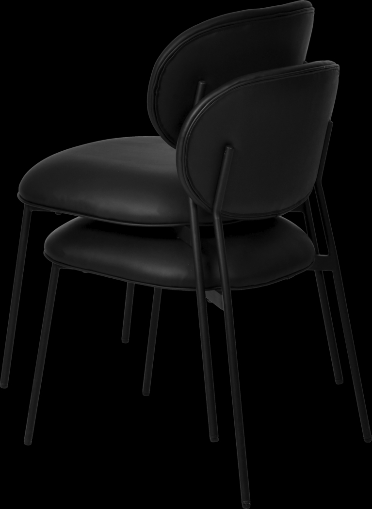 Keloba I Black Side Chair, Set of 2 - Thumbnail - Image 5