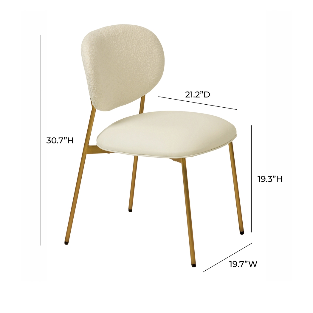 Keloba III Cream Side Chair, Set of 2 - Thumbnail - Image 8