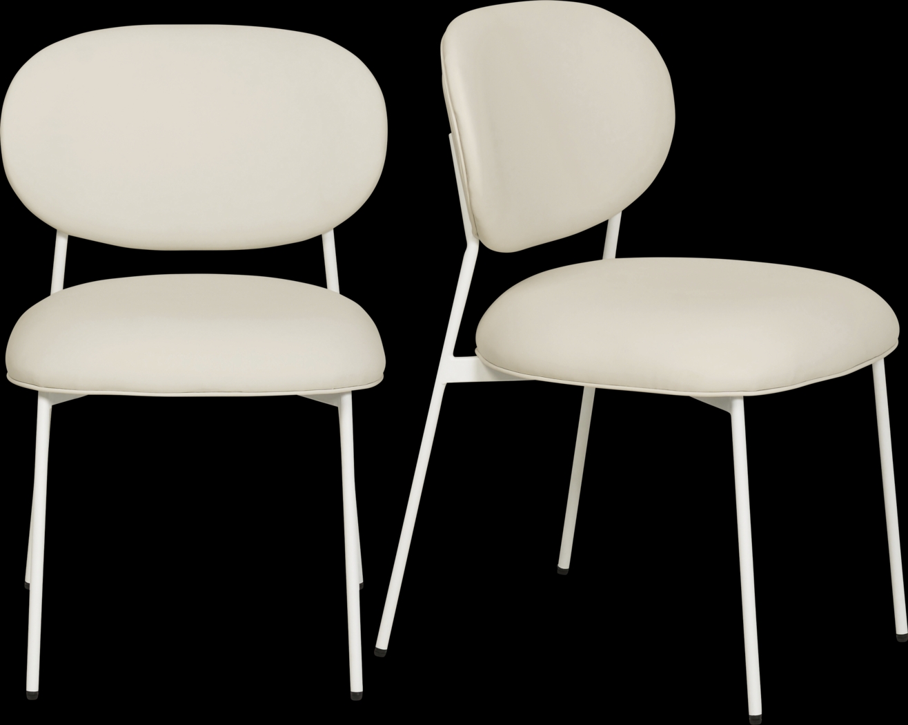 Keloba IV Cream Dining Chair, Set of 2 - Thumbnail - Image 1