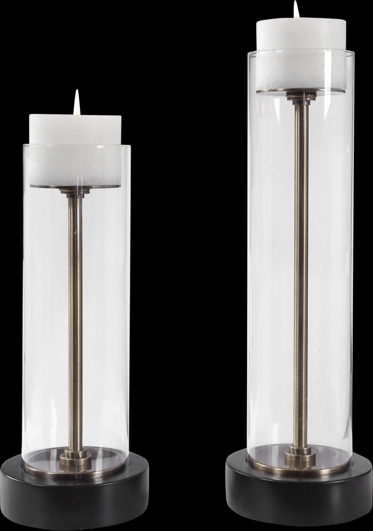 Kelso Bronze Candle Holder, Set of 2 - Thumbnail - Image 1