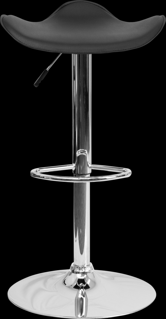 Keltey Black Adjustable Swivel Barstool - Thumbnail - Image 2