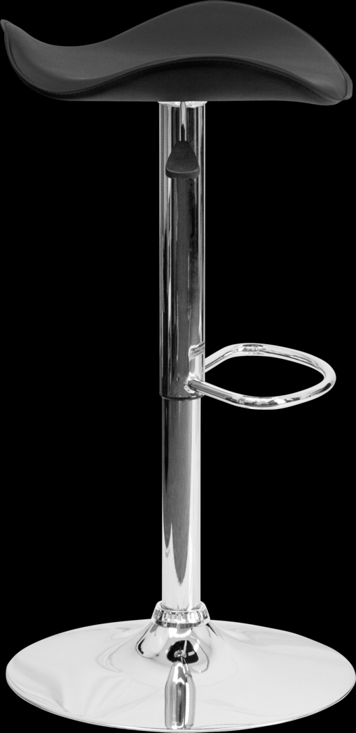 Keltey Black Adjustable Swivel Barstool - Thumbnail - Image 3