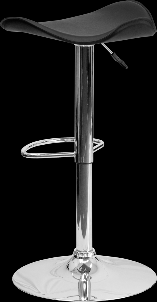 Keltey Black Adjustable Swivel Barstool - Thumbnail - Image 4