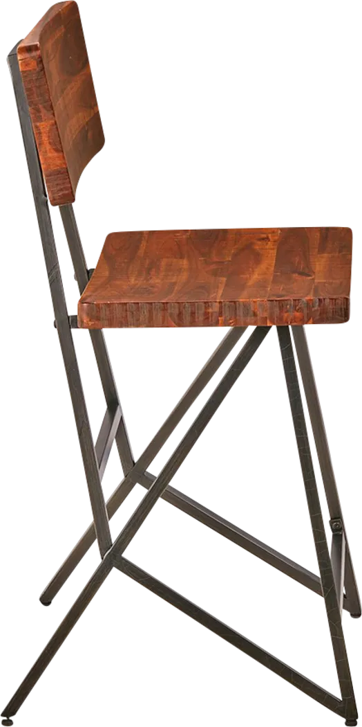 Kelvington Brown Counter Height Stool - Thumbnail - Image 2