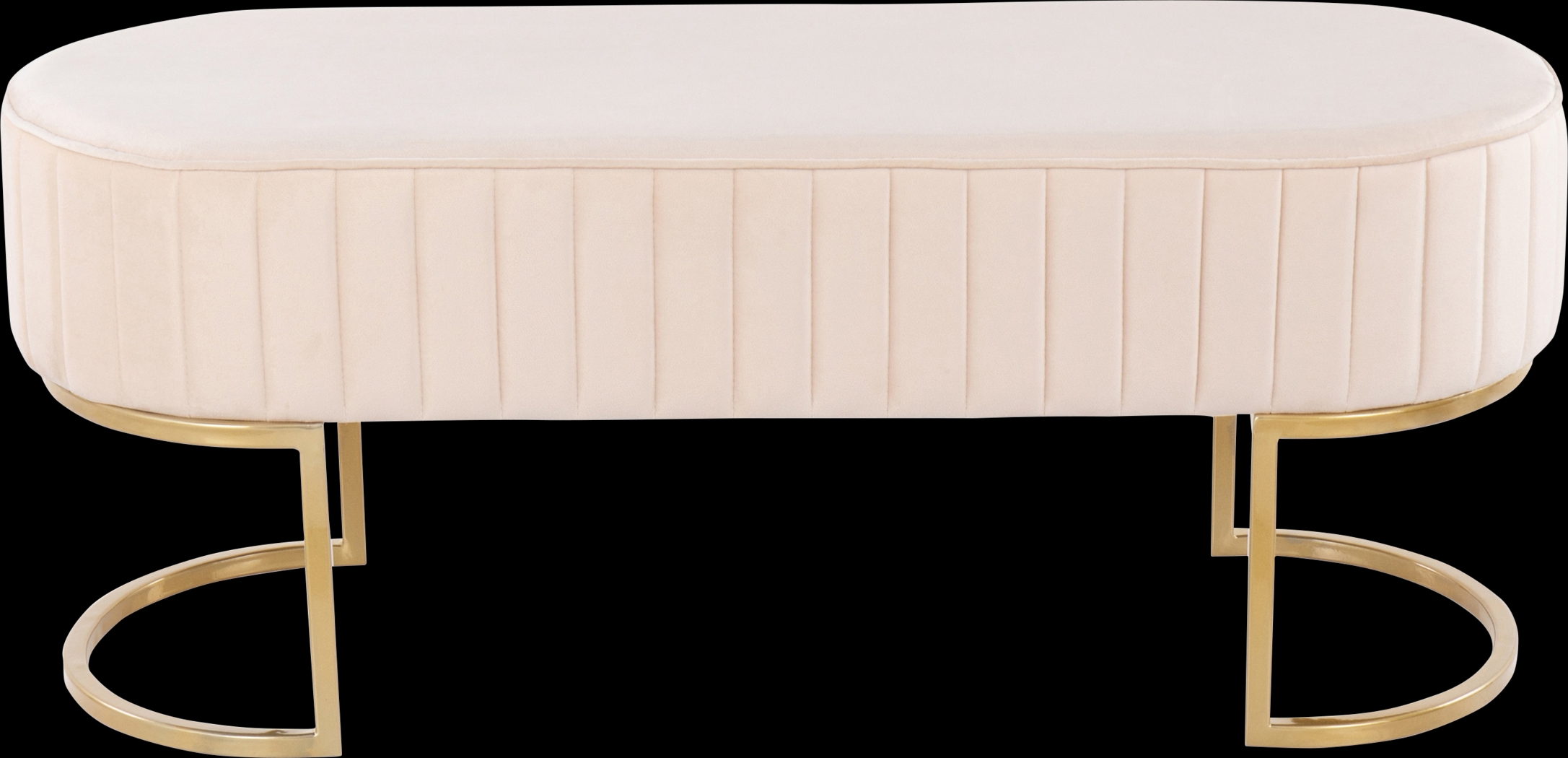 Kelvington Cream Accent Bench - Thumbnail - Image 4