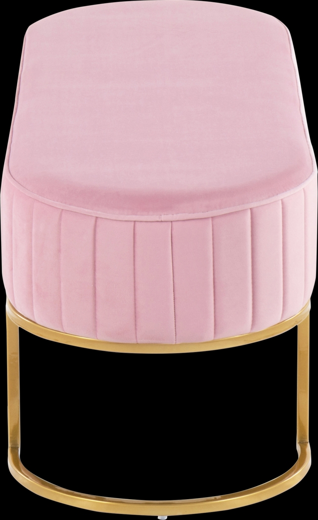 Kelvington Pink Accent Bench - Thumbnail - Image 2