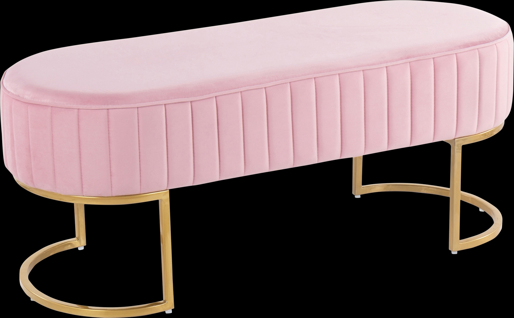 Kelvington Pink Accent Bench - Thumbnail - Image 1