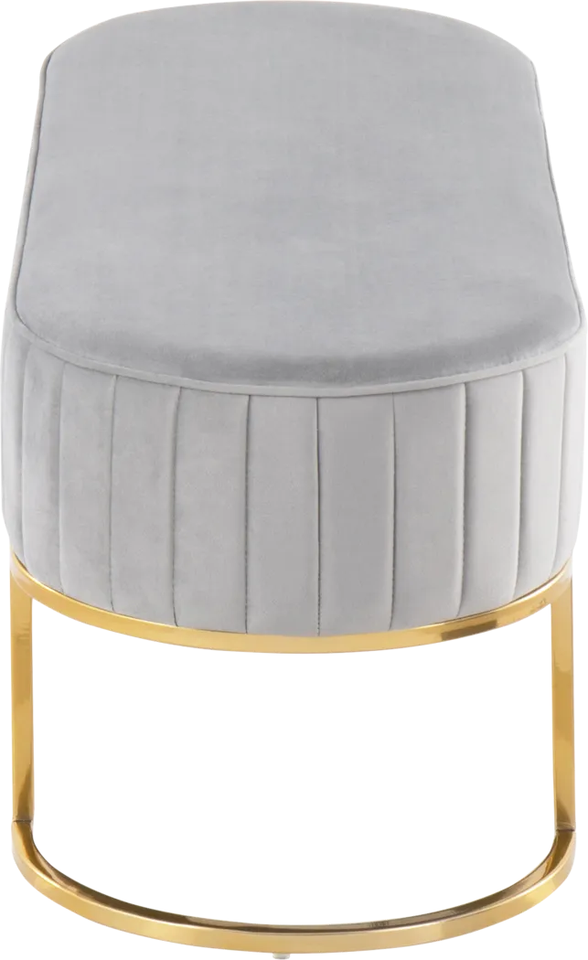 Kelvington Silver Accent Bench - Thumbnail - Image 2