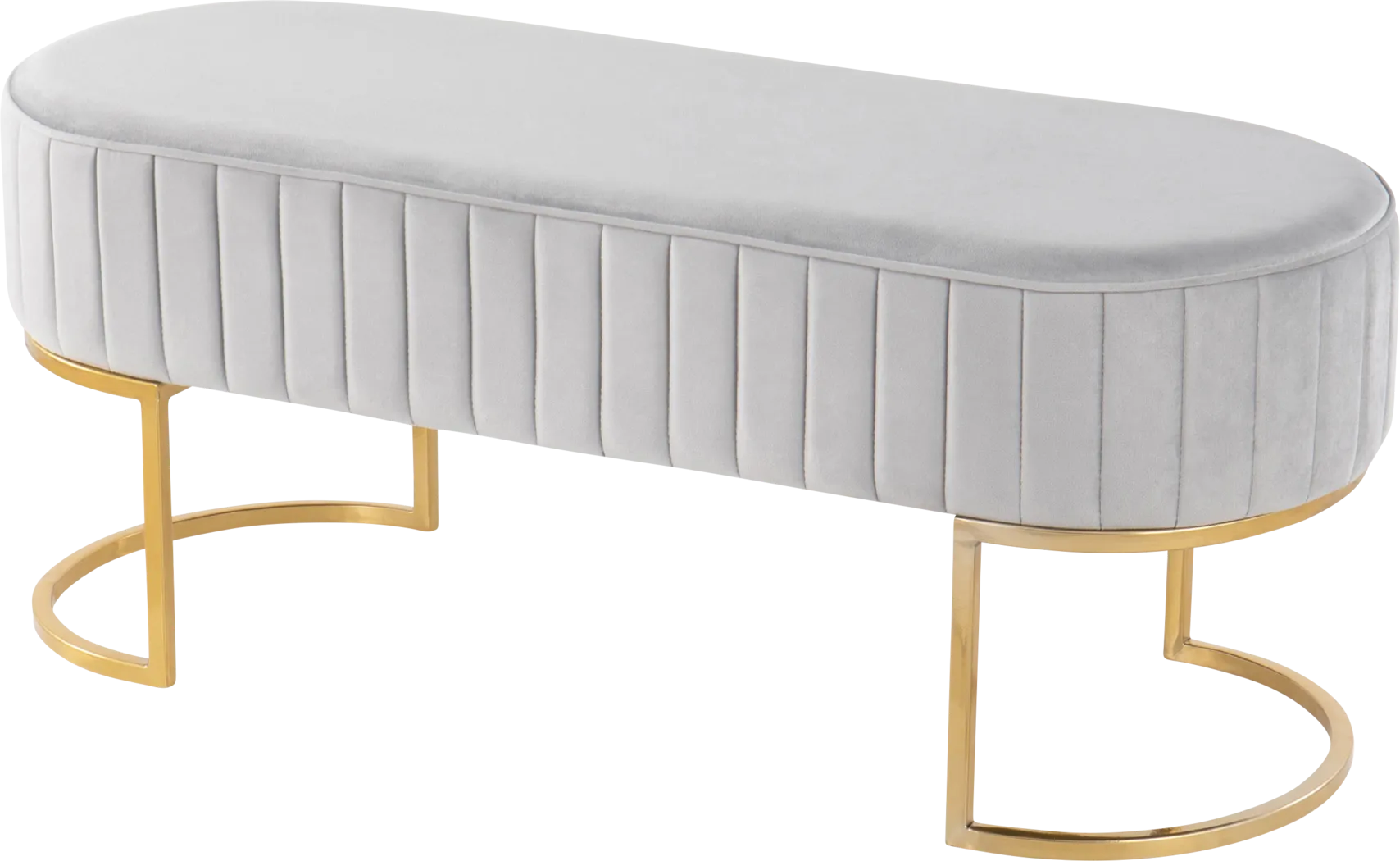 Kelvington Silver Accent Bench - Thumbnail - Image 3