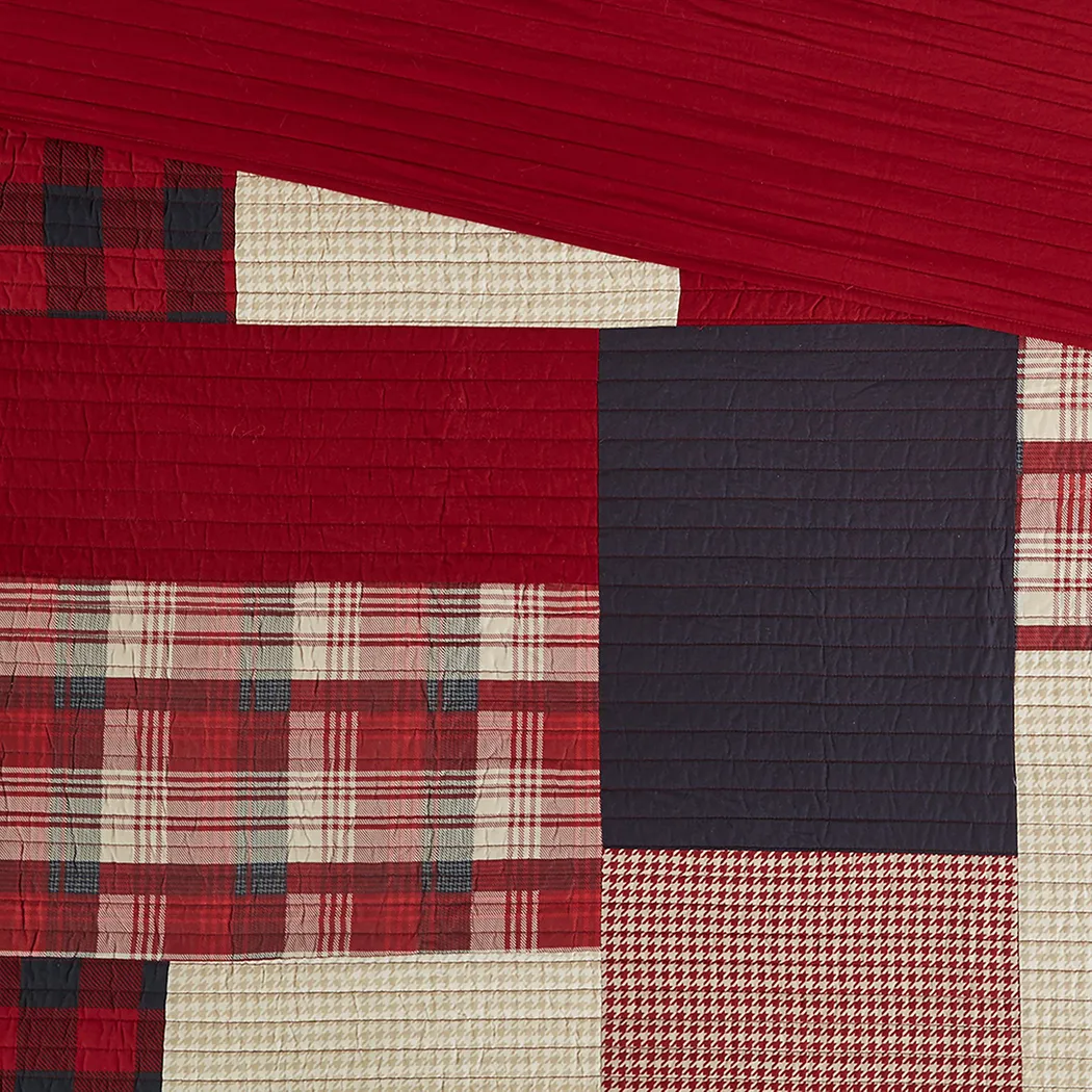 Kelya Red King/ Cal King Quilt Set - Thumbnail - Image 9