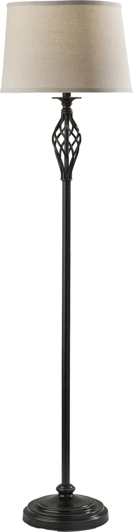Kemble Bend Black Floor Lamp - Thumbnail - Image 1