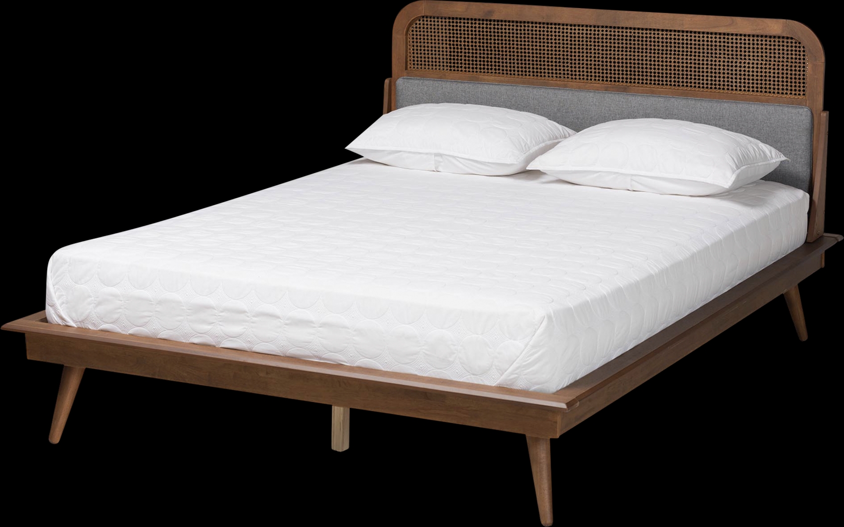 Kemrow Brown Queen Platform Bed - Thumbnail - Image 1
