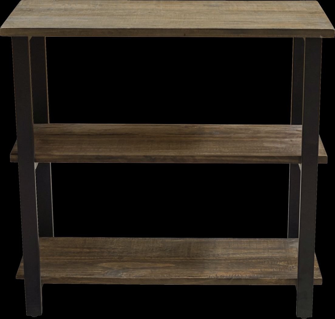 Kenarra I Brown 2-Shelf Bookcase - Thumbnail - Image 3