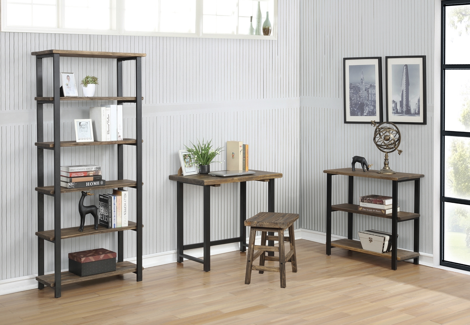 Kenarra I Brown 2-Shelf Bookcase - Thumbnail - Image 5