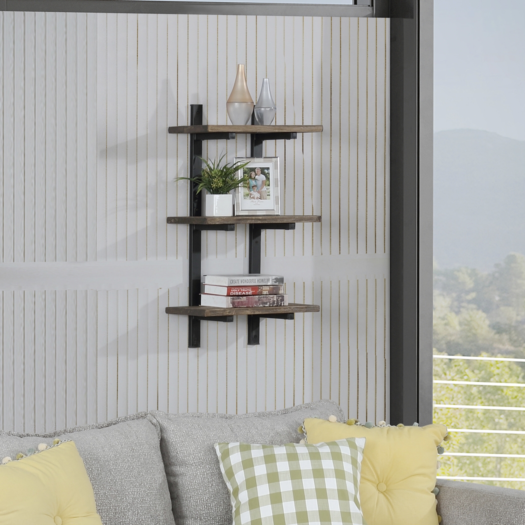 Kenarra I Brown Wall Shelf - Thumbnail - Image 2