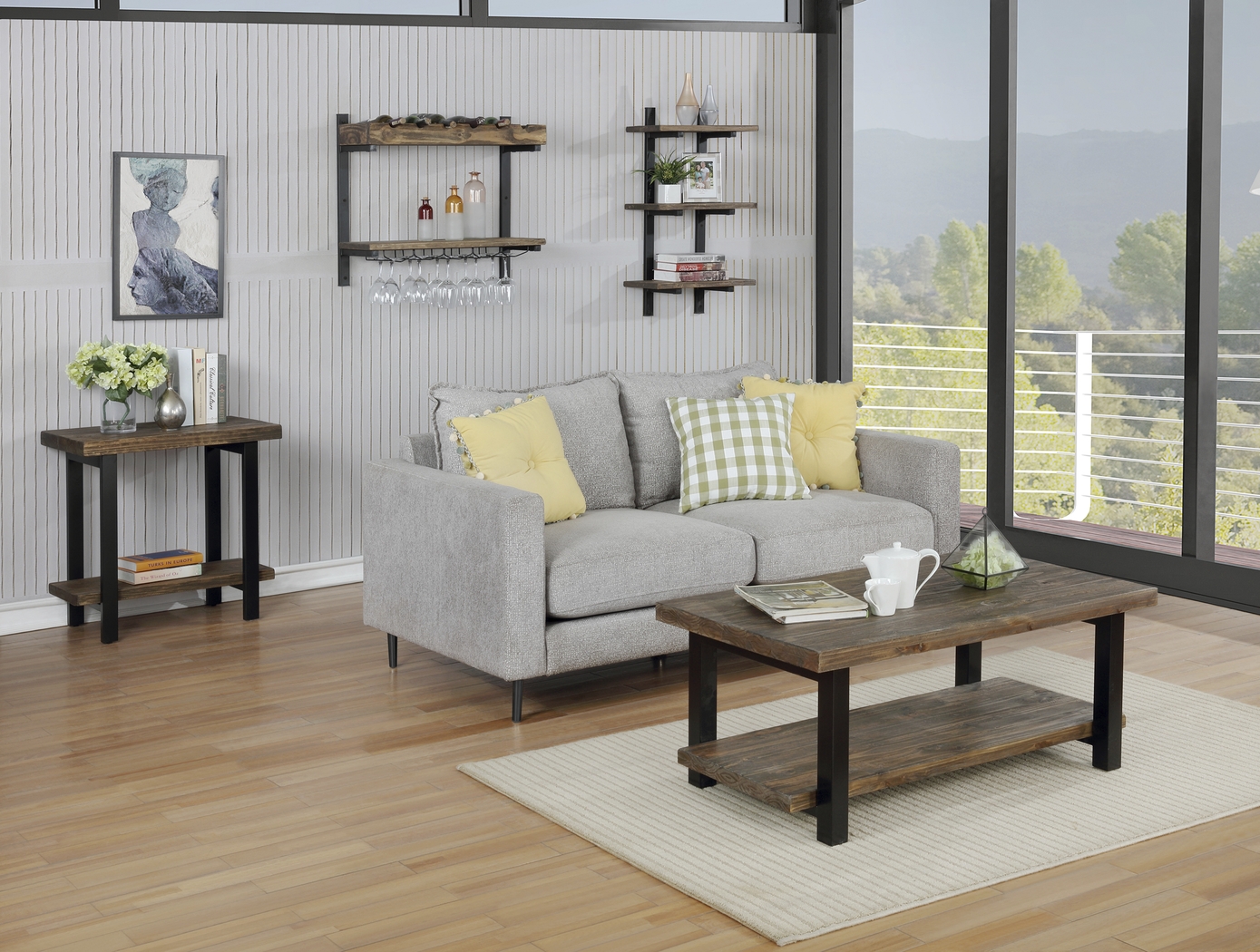 Kenarra I Brown Wall Shelf - Thumbnail - Image 3