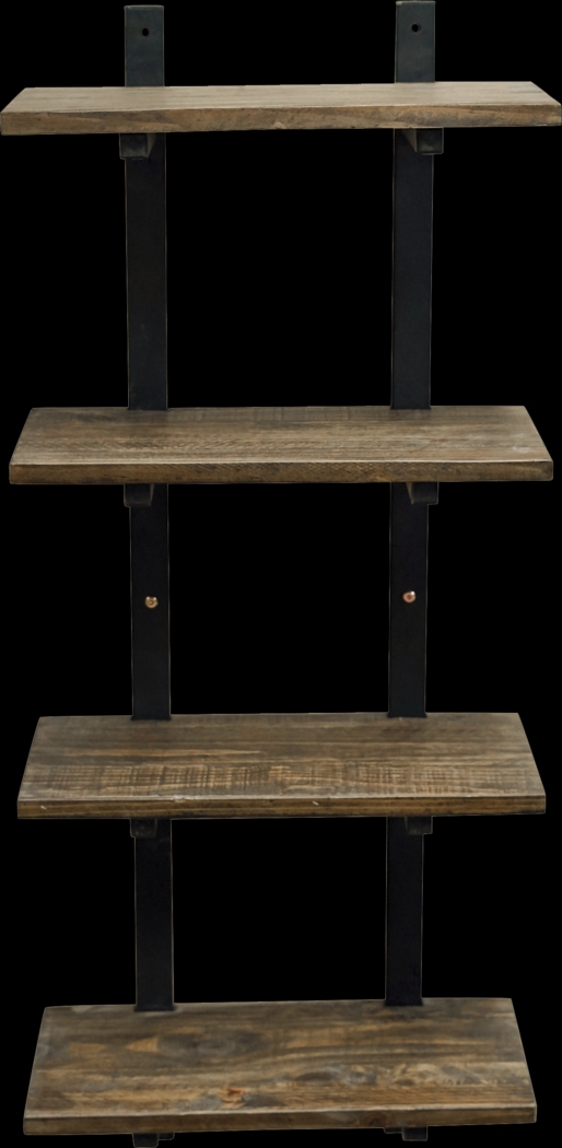 Kenarra II Brown Wall Shelf - Thumbnail - Image 4