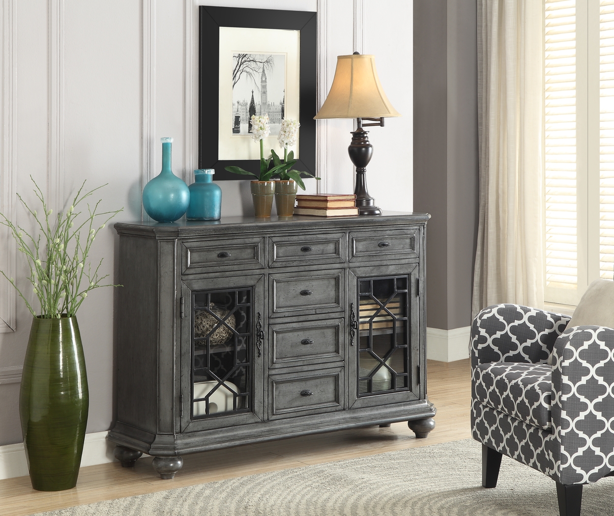 Kenawood Gray Sideboard - Thumbnail - Image 2