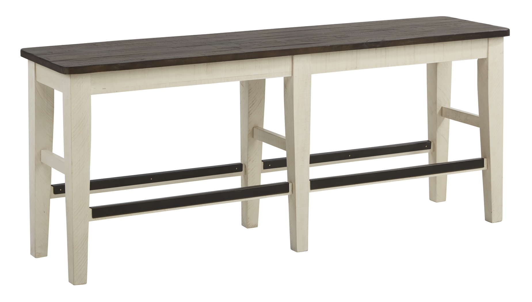 Kenbridge White 6 Pc Counter Height Dining Room with Kyoto Stools and Bench - Thumbnail - Image 5