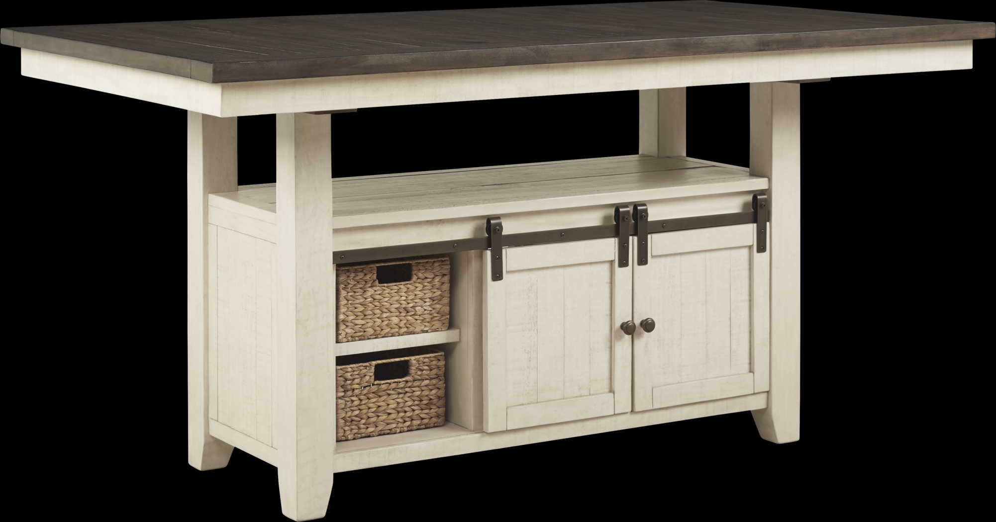 Kenbridge White 5 Pc Counter Height Dining Room with Kyoto Stools - Thumbnail - Image 2