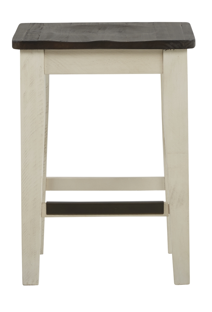 Kenbridge White Counter Height Kyoto Stool - Thumbnail - Image 2