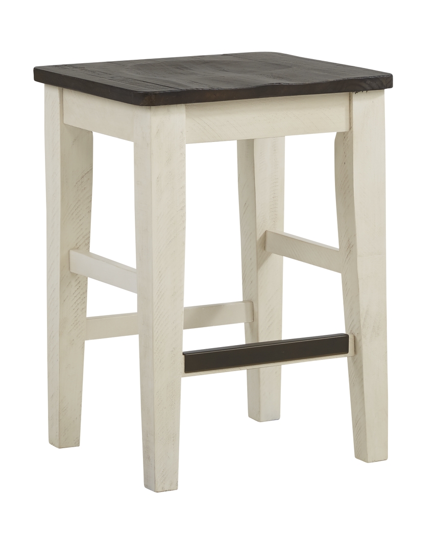 Kenbridge White Counter Height Kyoto Stool - Thumbnail - Image 1