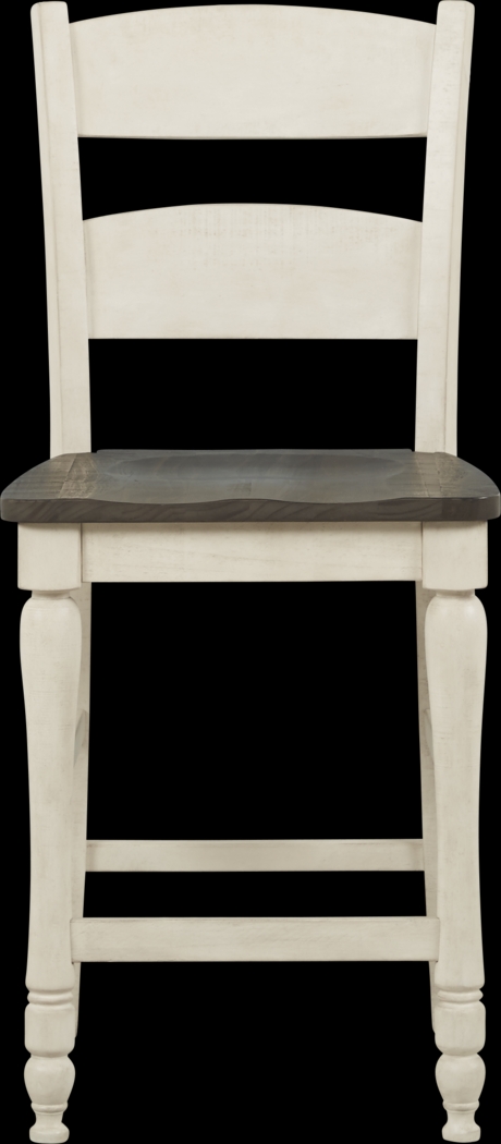 Kenbridge White Counter Height Stool - Thumbnail - Image 2