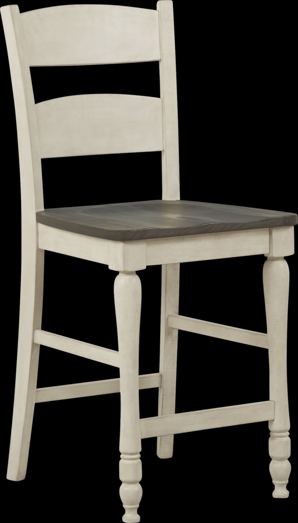 Kenbridge White Counter Height Stool - Thumbnail - Image 1