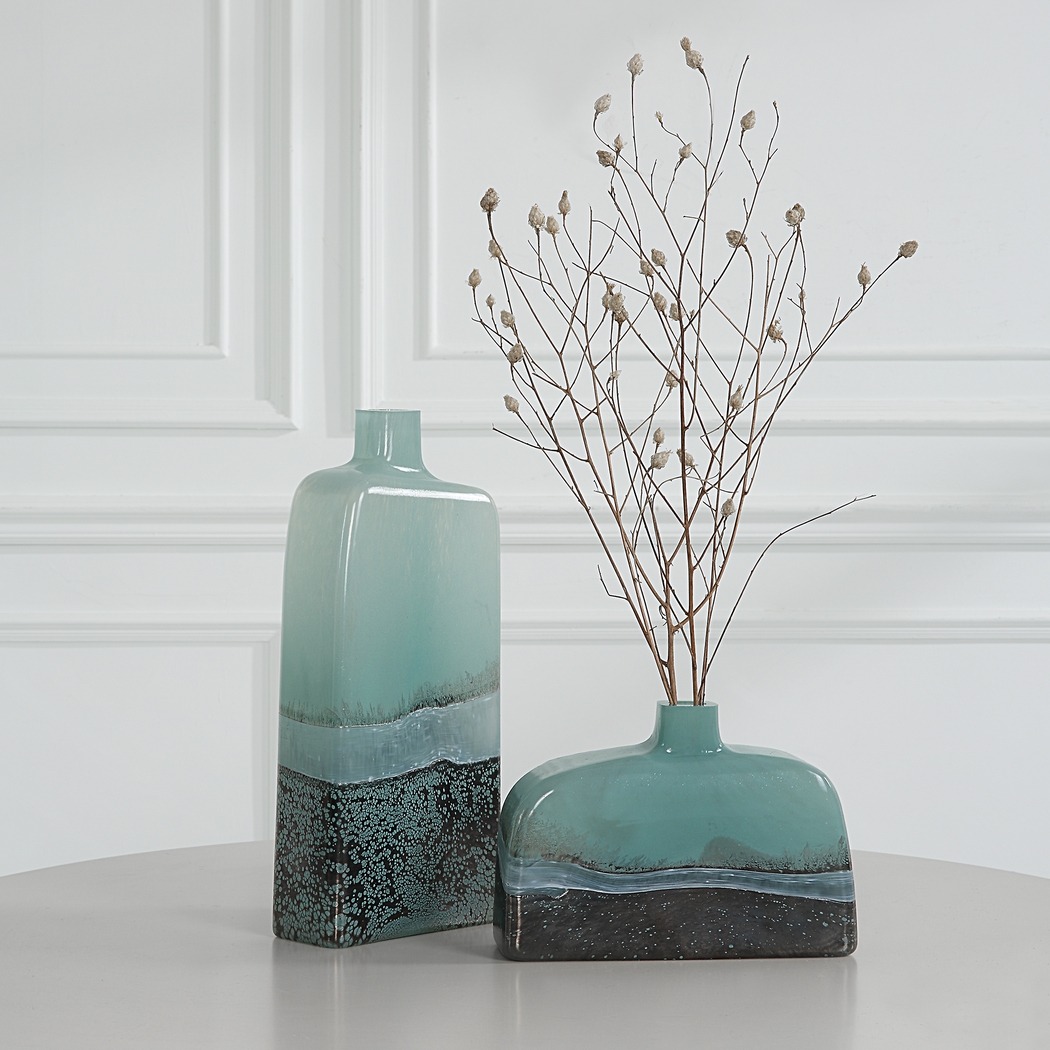 Kenci Blue Vase, Set of 2 - Thumbnail - Image 2